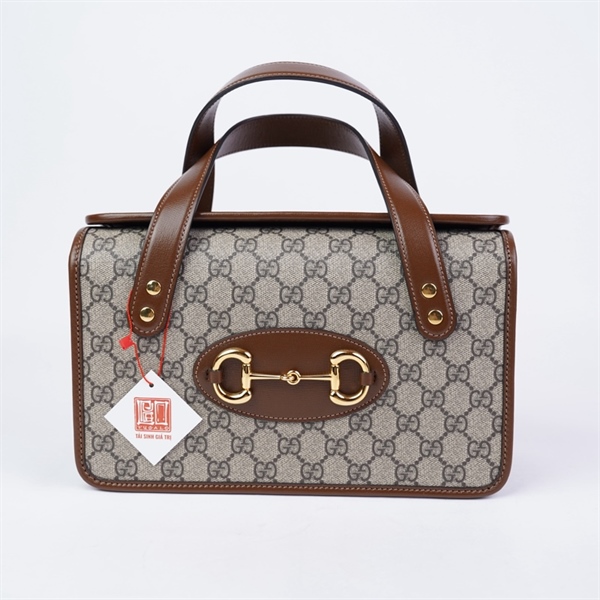 Túi GG Handle xám (H032716148) sz27 (HT)+