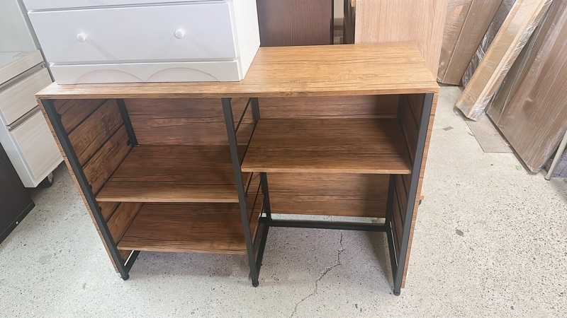 Kệ gỗ 3 ngăn to nâu