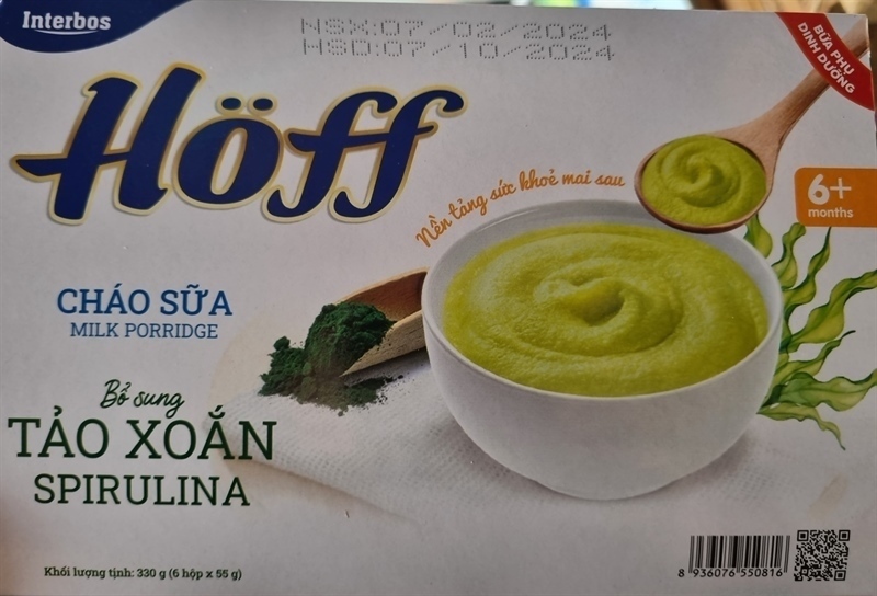 Cháo sữa Hoff vị tảo xoắn