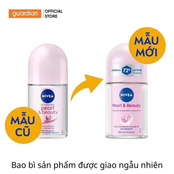 Lăn Khử Mùi Nivea Ngọc Trai Dưỡng Da Sáng Mịn Pearl & Beauty 25ml
