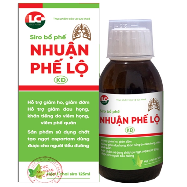 Siro bổ phế Nhuận phế lộ không đường 125ml - Dolexphar