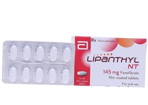 Thuốc Lipanthyl 145mg Abbott Thuốc trị mỡ máu (Hộp 3vỉ x 10viên)
