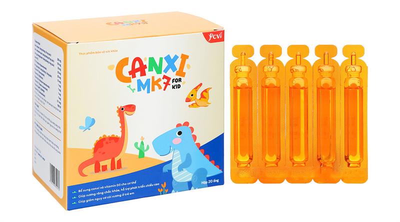Canxi MK7 For Kid CVI bổ sung canxi, vitamin D3 (H*20ống)