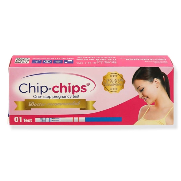 Dụng cụ phát hiện thai sớm Chip Chips- Nhất Nhất- Hộp 12test