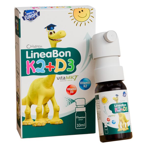 LineaBon K2 + D3 spray 10ml (Xanh) - Slovenia -Hỗ trợ hấp thu canxi