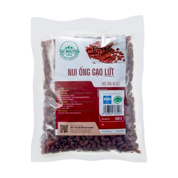 Nui ống gạo lứt Tây Nguyên Food - 500gr