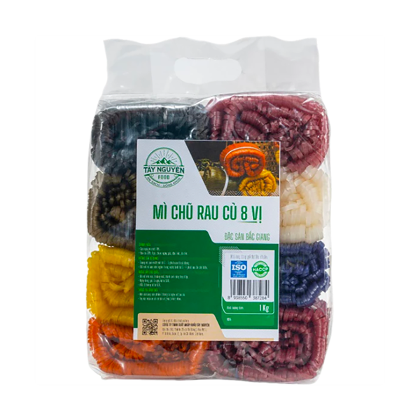 Mì Chũ rau củ 8 vị Tây Nguyên Food - 1kg