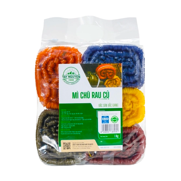 Mì Chũ rau củ 5 vị Tây Nguyên Food - 1kg