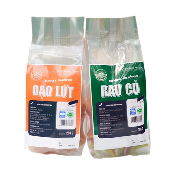Bánh phồng TÔM vị rau củ Tây Nguyên Food - 200gr