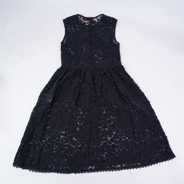 Đầm Valentino đen ren hoa kèm áo lót (BQ) KG+