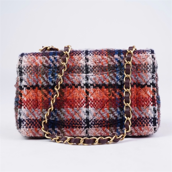 Túi Chanel Classic vải đa sắc (KEE7NJ88) sz19 (LTB) KG+