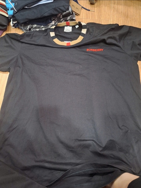 Áo thun BBR đen cổ viền sọc (BQ) KG+