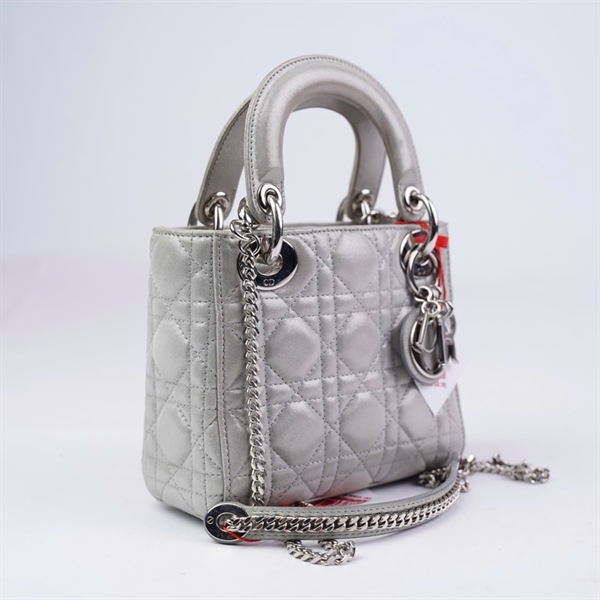 Túi Dior Lady xám (15-BO-1116) szmini +