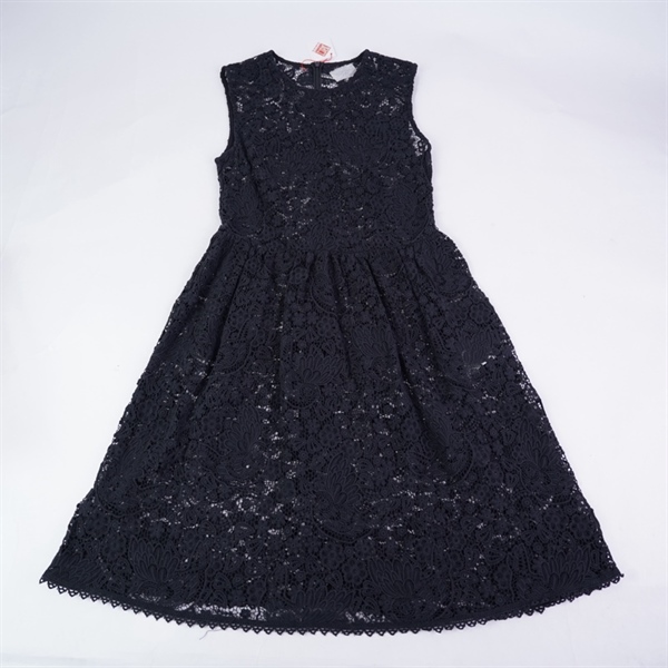 Đầm Valentino đen ren hoa kèm áo lót (BQ) KG+