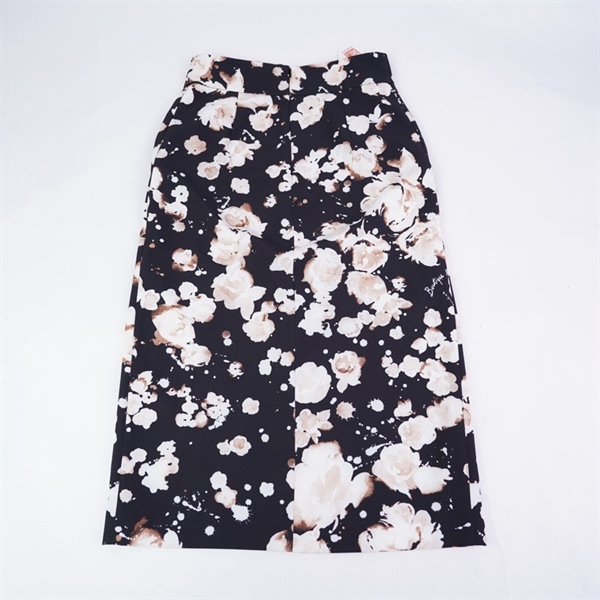 Váy Moschino đen in hoa (BQ) KG+