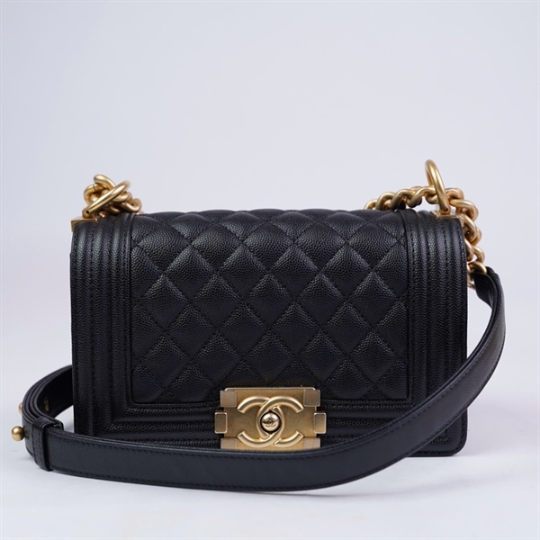 Túi Chanel Boy đen (28237701) sz20 KG+