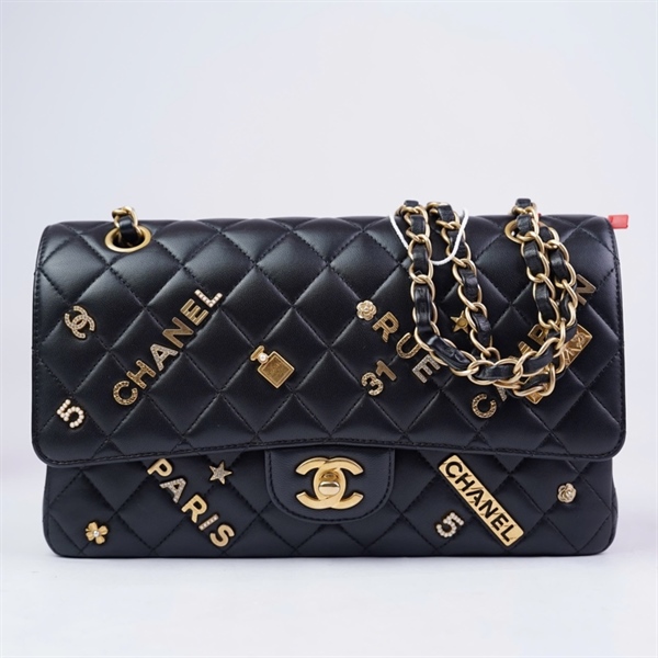Túi Chanel Charm đen (31409311) sz25 (LTB) KG+