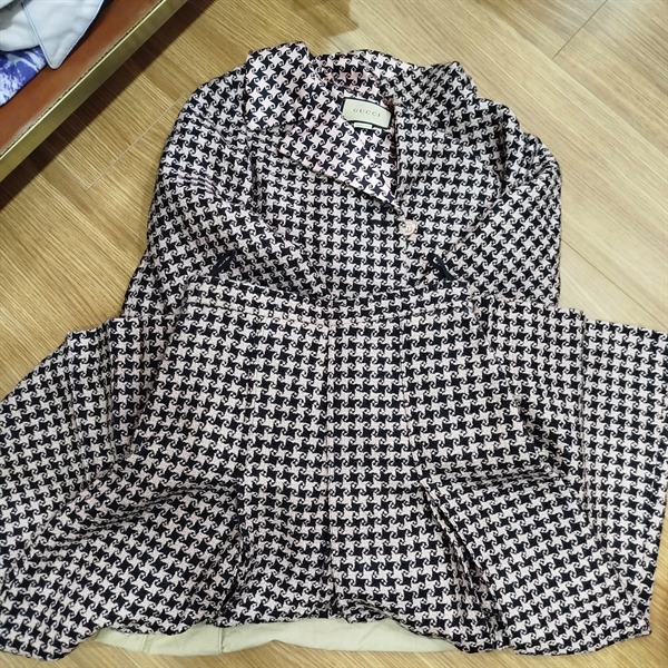 Set bộ GG hồng phối họa tiết đen (BQ) KG+