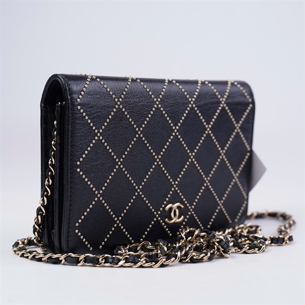 Túi Chanel Woc đen đính đá (27496293) sz19 +