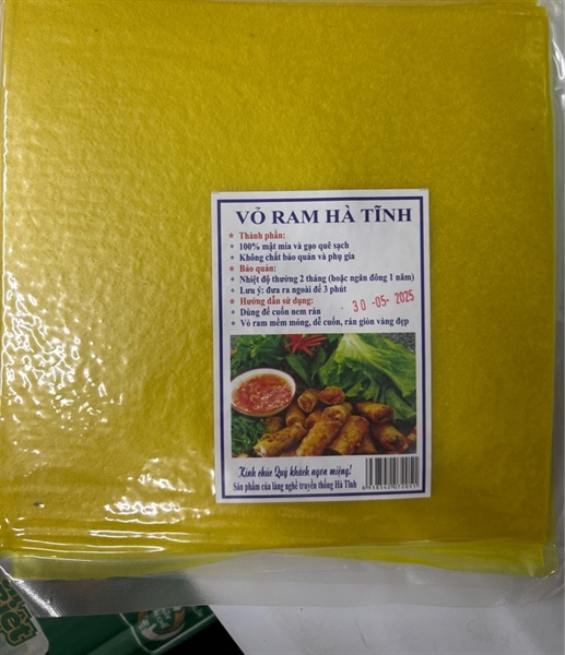 Vỏ ram Hà Tĩnh gói liền