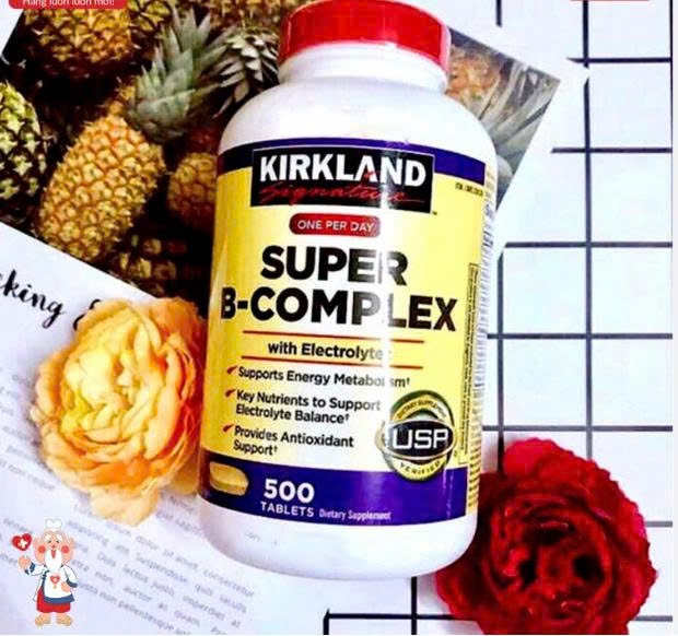Viên Uống Vitamin Tổng Hợp Kirkland Super B Complex 500 Viên Date 1/28