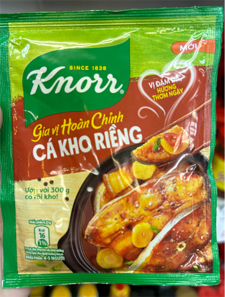 Gia vị hoàn chỉnh Knorr cá kho riềng