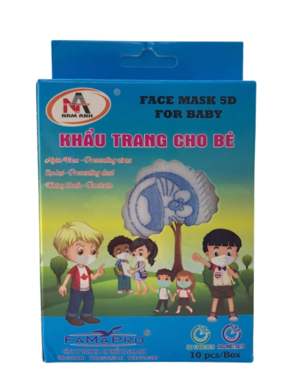 Khẩu Trang Y Tế 5D em bé Famapro (h/10c)