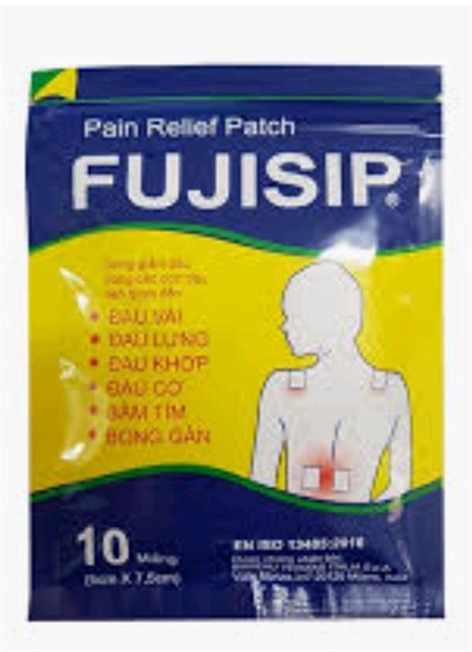Cao dán giảm đau Fujisip - dán giảm đau - Italia (H*20Gói*10miếng)