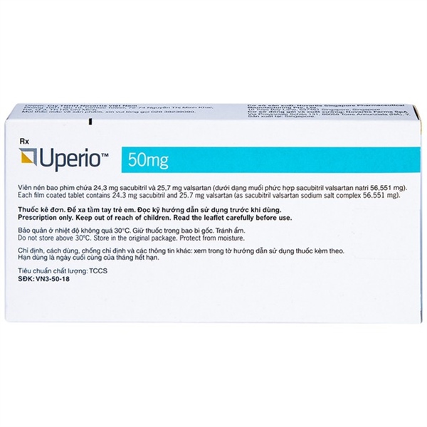 Uperio 50mg (Thuốc điều trị suy tim) (H*2vỉ*14viên) - ý 3