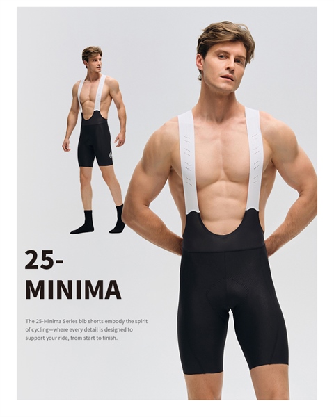 Quần Yếm Men Bib Shorts 25 -Minima Black Chính hãng Monton 2025