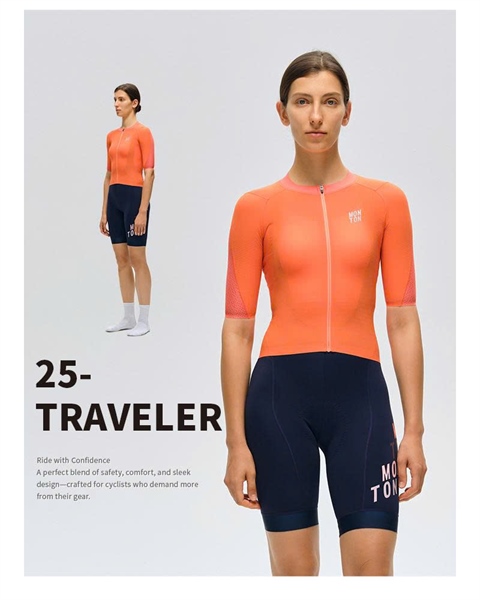 Áo ngắn tay Womens Jersey 25 - Traveler Nasturtium Orange Chính hãng Monton