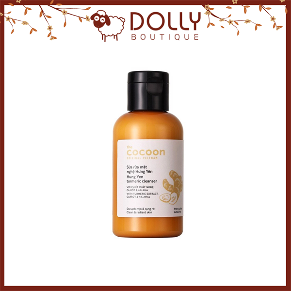 Sữa Rửa Mặt Làm Sáng Da Cocoon Chiết Xuất Từ Nghệ Hưng Yên 140ml