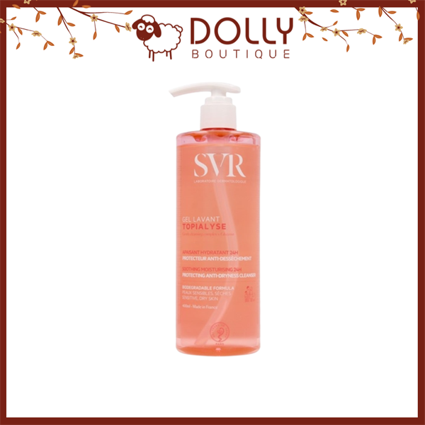 Gel Rửa Mặt Dành Cho Da Nhạy Cảm Và Da Khô SVR Topialyse Gel Lavant Cleansing 400ml