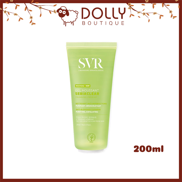 Gel Rửa Mặt Dành Cho Da Hỗn Hợp Dầu, Da Mụn SVR Sebiaclear Gel Moussant - 200ml