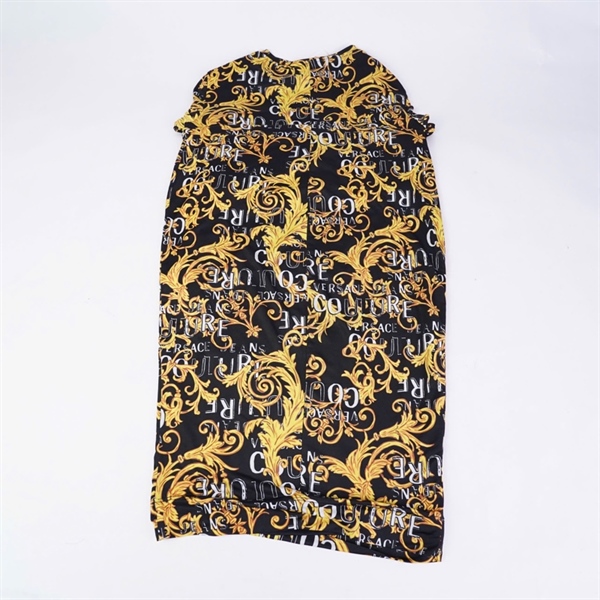 Đầm Versace đen họa tiết vàng (BQ) KG+