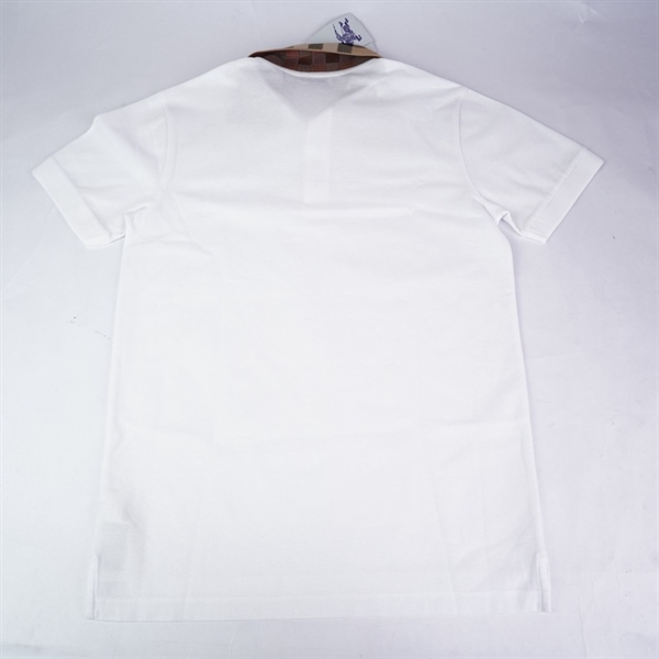 Áo thun BBR trắng cổ sọc (BQ) KG+