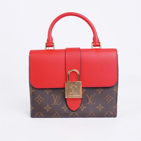 Túi LV Locky hoa nâu nắp đỏ (FL3169) sz20 (BQ) KG+