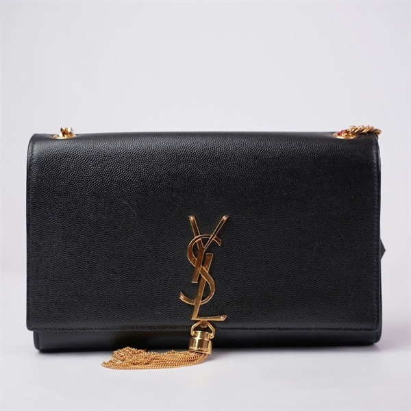 Túi YSL đen khóa vàng sz24 (BQ) KG+