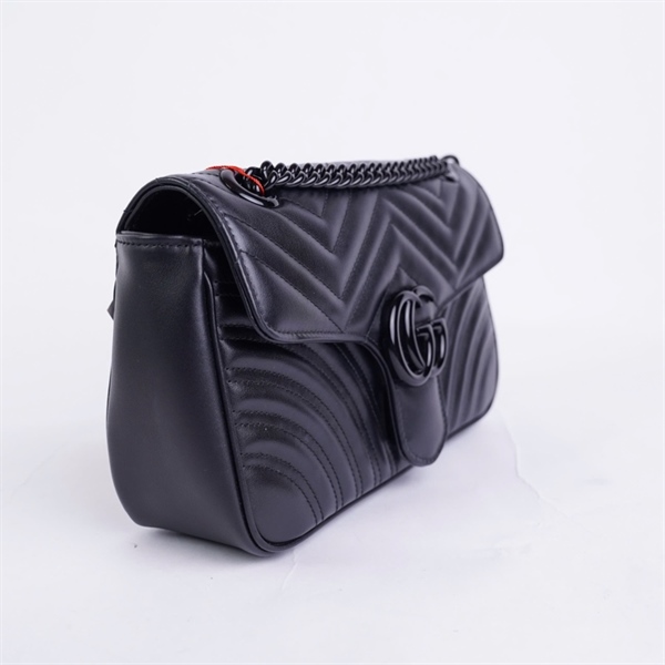 Túi GG Marmont đen (C038785081) sz25 (BQ) KG+