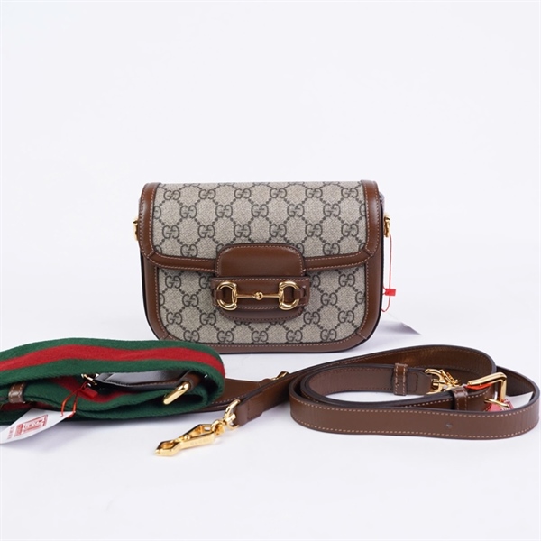 Túi GG 1955 xám 2 strap (658574-486628) sz20 (BQ) KG+