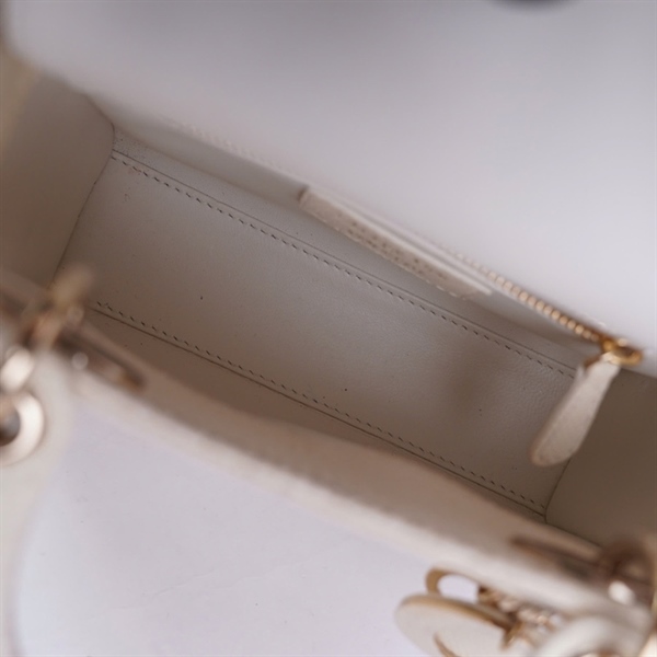 Túi Dior Lady trắng (02-MA-0272) szmini (BQ) KG+