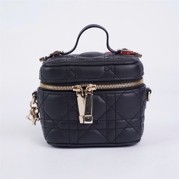 Túi Dior Vanity đen sz11 (BQ) KG+