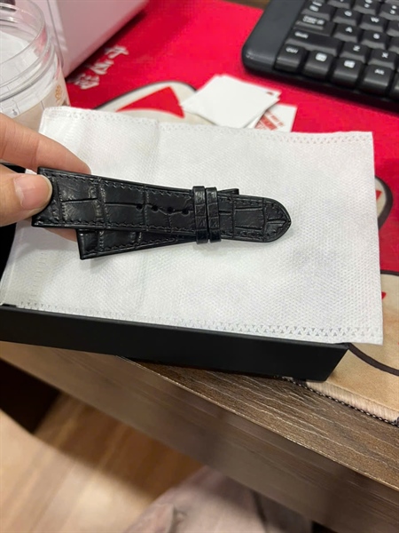 Dây đồng hồ da đen +