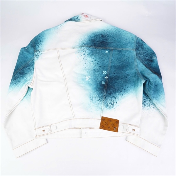 Áo khoác LV xanh pha trắng (BQ) KG+