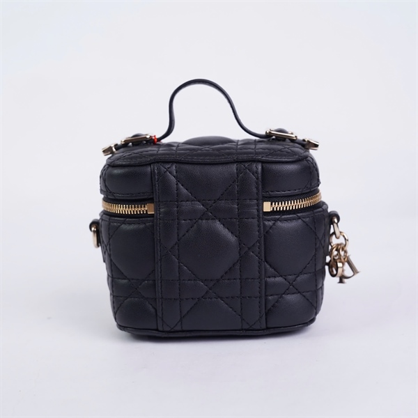 Túi Dior Vanity đen sz11 (BQ) KG+