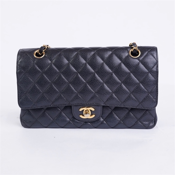 Túi Chanel Classic đen khóa vàng (19376519) sz25 (BQ) KG+