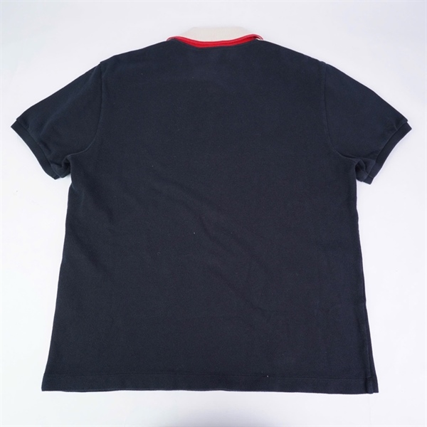 Áo thun GG đen cổ viền đỏ sz lớn (BQ) KG+