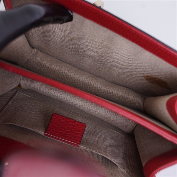 Túi GG Interlocking đỏ (510304-493075) sz20 (BQ) KG+