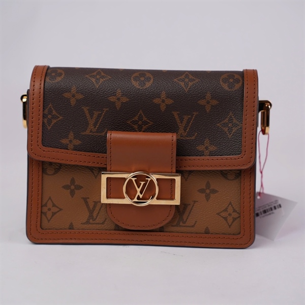 Túi LV Dauphine hoa nâu (GI0189) sz20 (BQ) KG+
