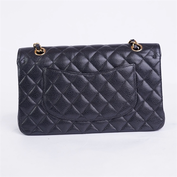 Túi Chanel Classic đen khóa vàng (19376519) sz25 (BQ) KG+